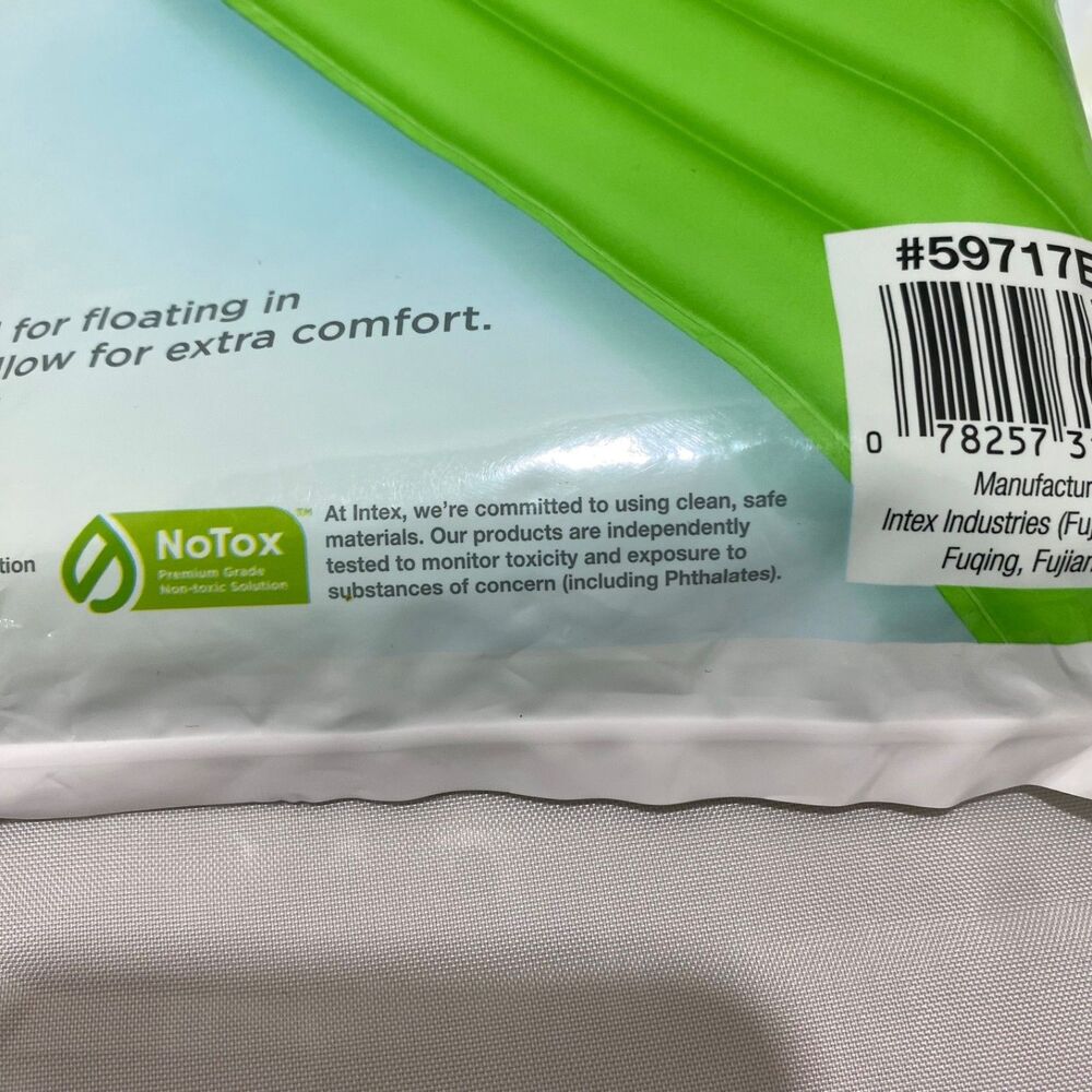 Intex Inflatable Neon Frost Green Mat Swimming Pool Float Raft 72 X 30 - Picture 8 of 9